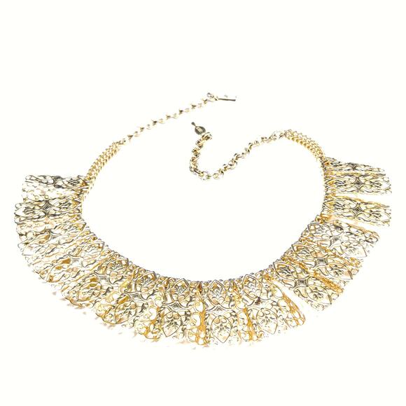 Sarah Coventry Necklace, "Chantilly Lace", Egyptian Revival, 1960s - Picture 8 of 10